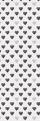 Fabric roller blind Dark Hearts