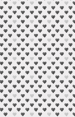 Fabric roller blind Dark Hearts