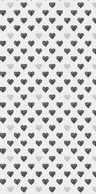 Fabric roller blind Dark Hearts