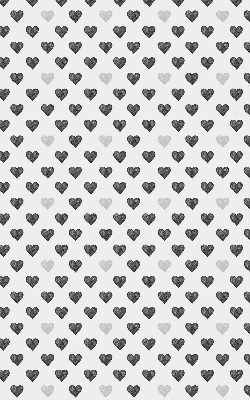 Fabric roller blind Dark Hearts