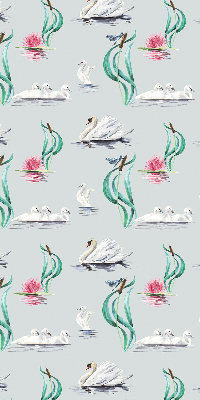 Modern roller blind Swans and ducks
