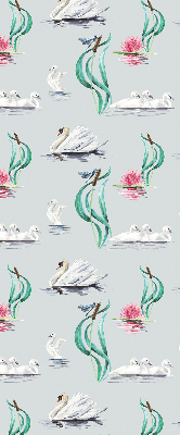 Modern roller blind Swans and ducks