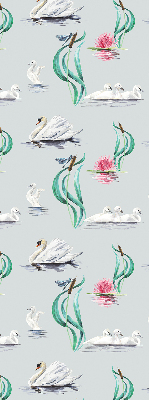Modern roller blind Swans and ducks