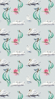 Modern roller blind Swans and ducks