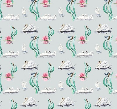 Modern roller blind Swans and ducks