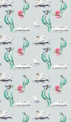Modern roller blind Swans and ducks