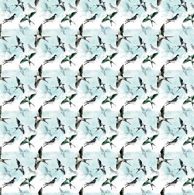 Fabric roller blind Swallows