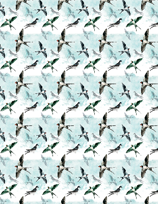 Fabric roller blind Swallows