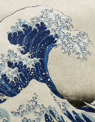 Modern roller blind Wave