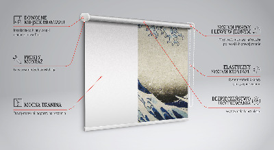 Modern roller blind Wave