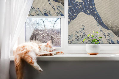 Modern roller blind Wave