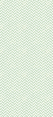 Roller blind for large window Green herringbone