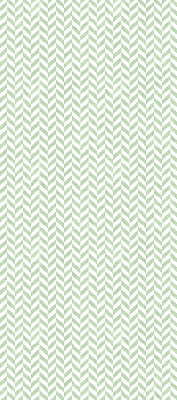 Roller blind for large window Green herringbone