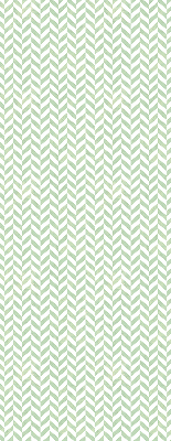 Roller blind for large window Green herringbone
