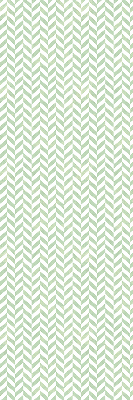 Roller blind for large window Green herringbone