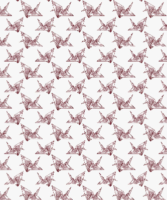 Modern roller blind Origami swans