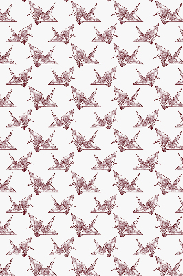 Modern roller blind Origami swans