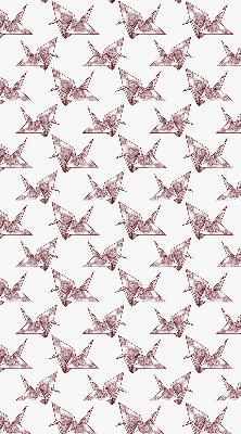 Modern roller blind Origami swans