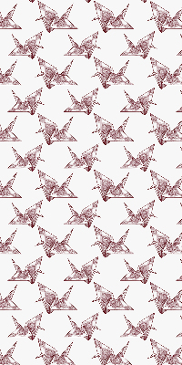 Modern roller blind Origami swans