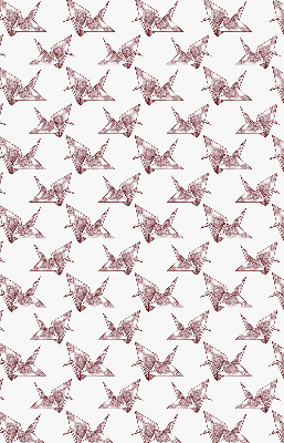 Modern roller blind Origami swans