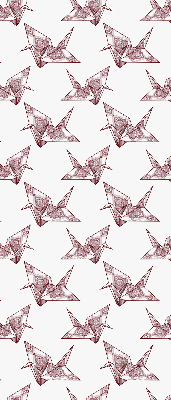 Modern roller blind Origami swans