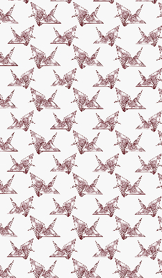 Modern roller blind Origami swans