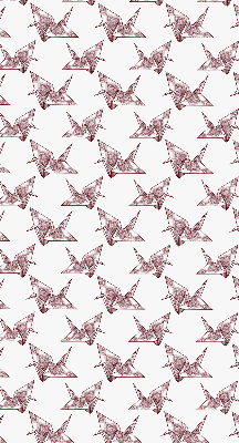 Modern roller blind Origami swans