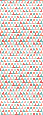 Fabric roller blind Colorful triangles