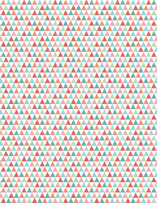 Fabric roller blind Colorful triangles