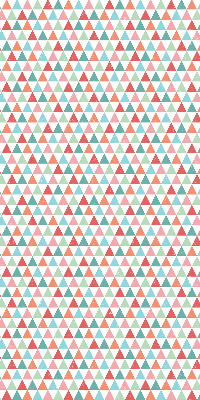 Fabric roller blind Colorful triangles