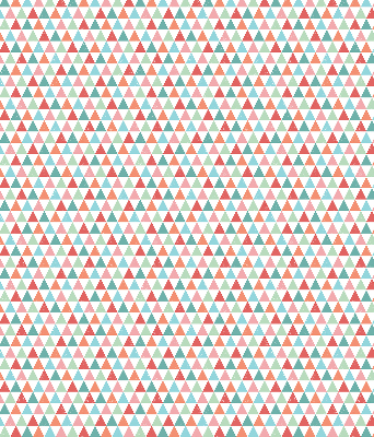 Fabric roller blind Colorful triangles