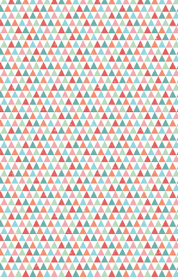 Fabric roller blind Colorful triangles