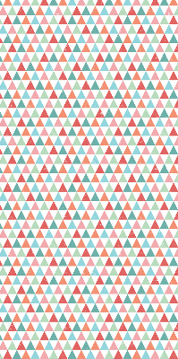 Fabric roller blind Colorful triangles