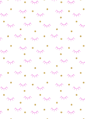 Modern roller blind Drawn eyebrows and dots