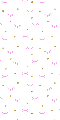 Modern roller blind Drawn eyebrows and dots