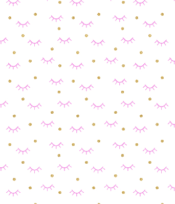 Modern roller blind Drawn eyebrows and dots