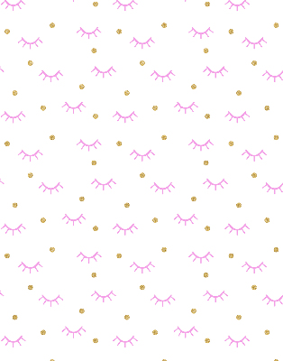 Modern roller blind Drawn eyebrows and dots