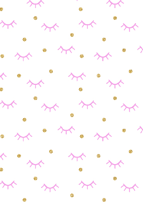 Modern roller blind Drawn eyebrows and dots