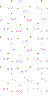 Modern roller blind Drawn eyebrows and dots