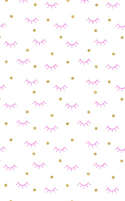 Modern roller blind Drawn eyebrows and dots