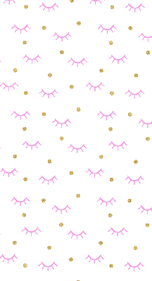 Modern roller blind Drawn eyebrows and dots
