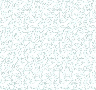 Roller blind for large window Turquoise leaves