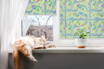 Modern roller blind Streets