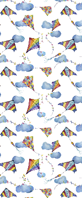 Fabric roller blind Colorful kites