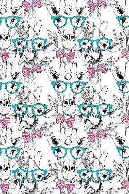 Modern roller blind Giraffe with glasses