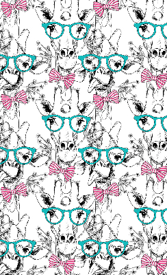 Modern roller blind Giraffe with glasses