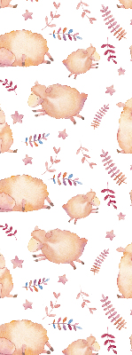 Fabric roller blind Sheep among the stars