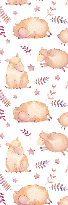 Fabric roller blind Sheep among the stars