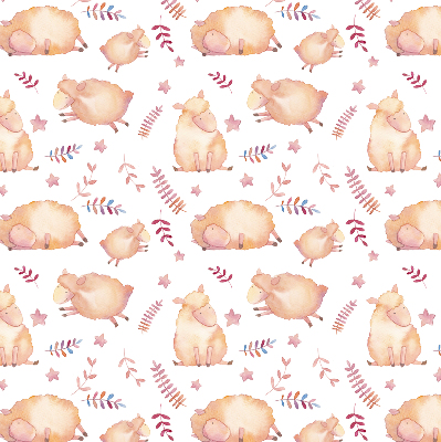 Fabric roller blind Sheep among the stars