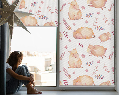 Fabric roller blind Sheep among the stars